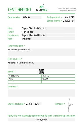test – TB-500 (Thymosin Beta-4) 10MG