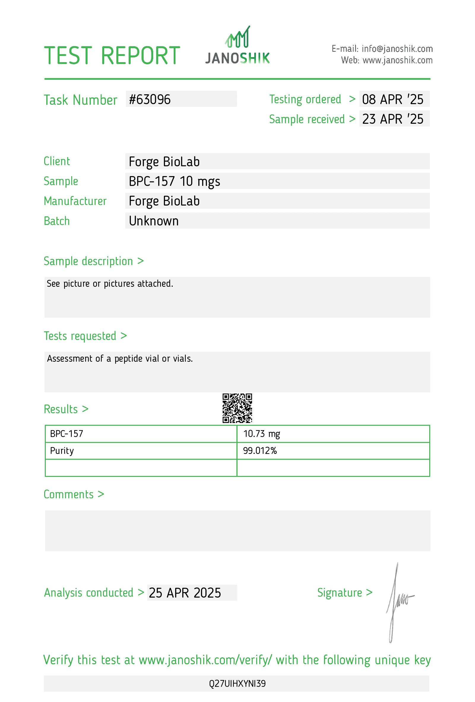 test-BPC-157-janoshik